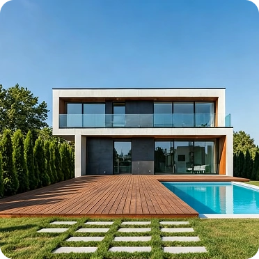 Modern Prefab Home With A Swimming Pool