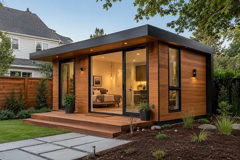 A Wooden Prefab Adu Home