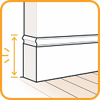 Taller Baseboards And Cleaner Lines