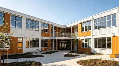 Two Story School Building