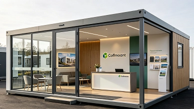 Glass Sales Office Unit
