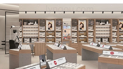 Lyngou Glass Store Interior Layout Design