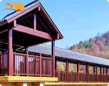 Lyngou Timber Corridor Structure In Park