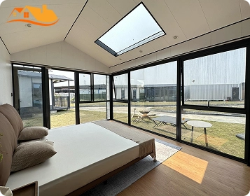 Lyngou Prefab Home Bedroom Interior With Roof Window