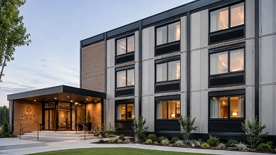 Modern Prefab Hotel Building