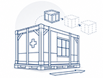 Prefab Healthcare Building Packaging And Shipment