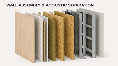 Prefab Hotel Wall Assembly Acoustic Separation