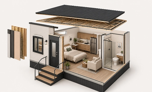 Prefab House Assemblies And Interior Components