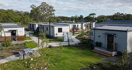 Prefab Transition Houses With Lawn
