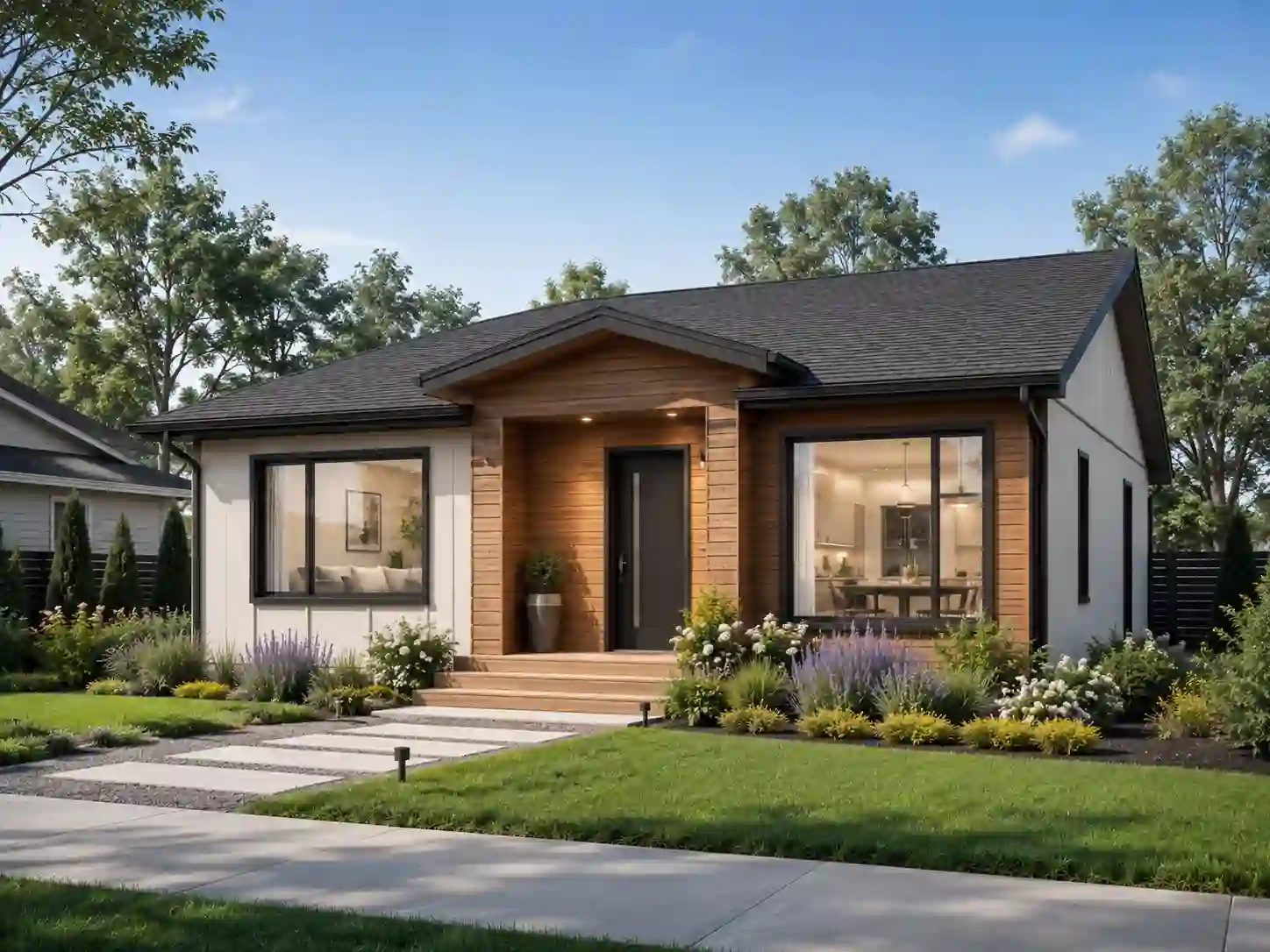 Compact Prefab Family Home