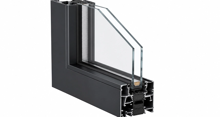 Cross Section Of A Modern Window Frame