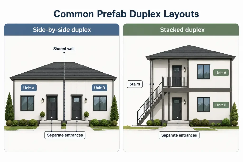 Side By Side Vs Stacked Duplex Layout