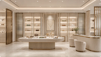 Light Luxury Retail Displays