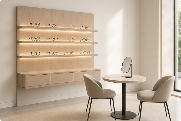 Optical Store Display Fixture