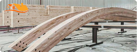 Curved Glulam Beam Factory Production
