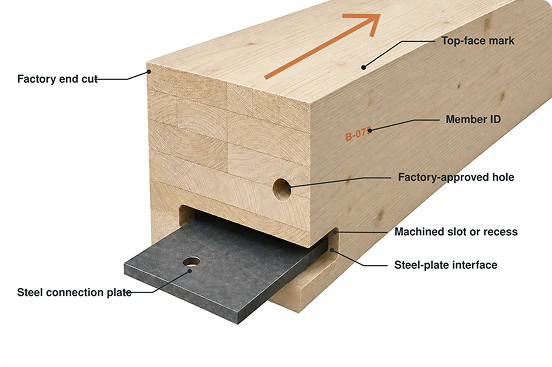 Glulam Factory Prepared Details