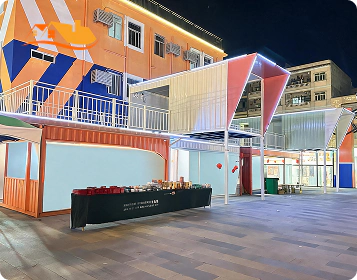 Lyngou Modular Retail Building Night Market Street