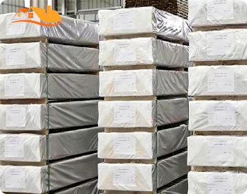 Lyngou Wrapped Timber Bundles Stacked For Export