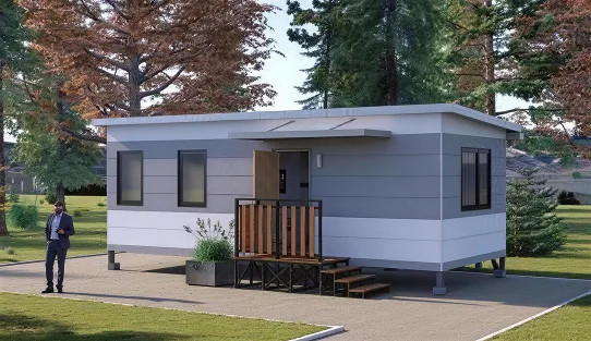 Model 15 Raised Support One Bedroom Prefab Cabin