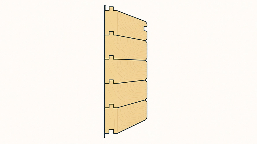 Tongue And Groove Weatherboard Section