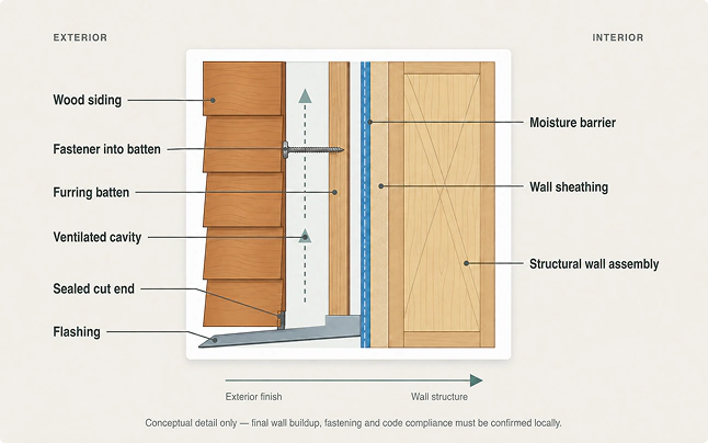 Wood Siding Wall Section